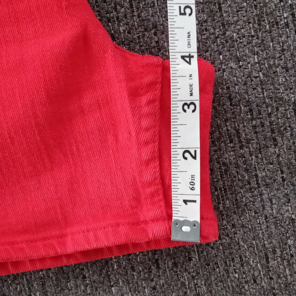 💋Ralph Lauren Sport💋 - Red Stretch Denim Short - Picture 13 of 13